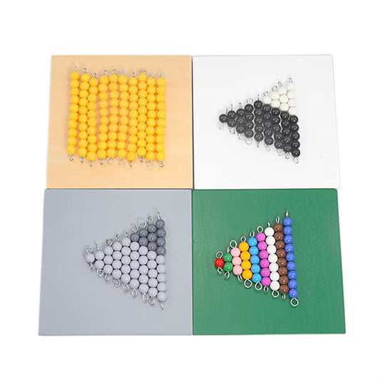 Montessori Wooden Checker Beads Board Colorful Black & White Grey Checker Board Beads Link Dragon & Reduce Dragon Game Baby Toys