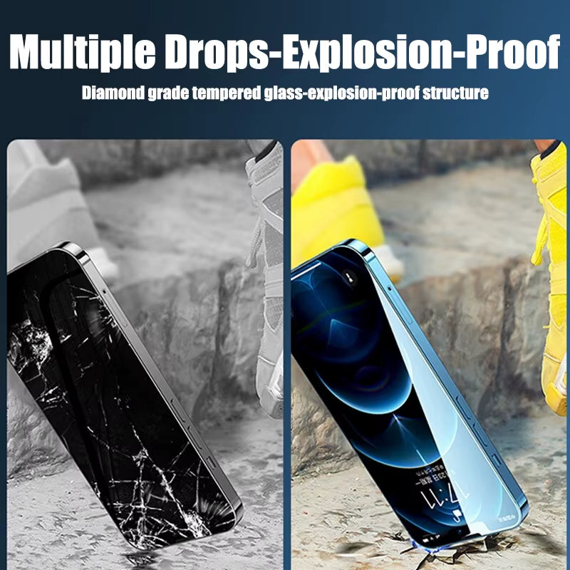 4PCS Tempered Glass for Iphone 11 12 13 14 15 16 17 Pro Max Screen Protector on for Iphone 12 13 Mini 7 8 6 plus SE Glass